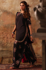3-PC Embroidered Raw-Silk Suit CMA-5-066