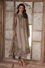 3-pc  Embroidered Printed Chiffon Collection VSL25-46 PSOK
