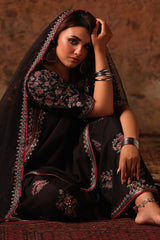 3-PC Embroidered Raw-Silk Suit CMA-5-066