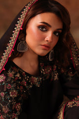 3-PC Embroidered Raw-Silk Suit CMA-5-066