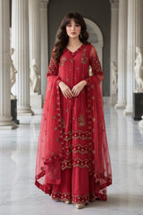 3-PC Embroidered Organza Suit CMA-5-132