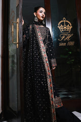 3-PC Embroidered Raw-Silk Suit CMA-5-136A