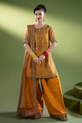 3-PC Embroidered Raw-Silk Suit CMA-6-260