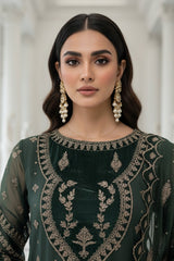3-PC Embroidered Organza Suit CMA-5-133A