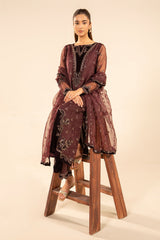 3-PC Embroidered Organza Suit CMA-5-134
