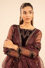 3-PC Embroidered Organza Suit CMA-5-134