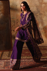 3-PC Embroidered Raw-Silk Suit CMA-5-049