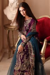 3-PC Stitched Embroidered  Luxury Chiffon  DJW6-01 PSOK