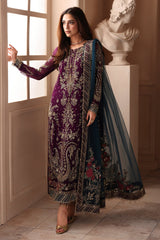 3-PC Stitched Embroidered  Luxury Chiffon  DJW6-01 PSOK