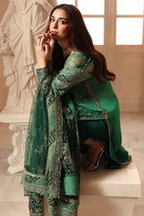 3-PC Stitched Embroidered  Luxury Chiffon  DJW6-03 PSOK