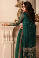 3-PC Stitched Embroidered  Luxury Chiffon  DJW6-07 PSOK
