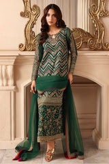 3-PC Stitched Embroidered  Luxury Chiffon  DJW6-07 PSOK