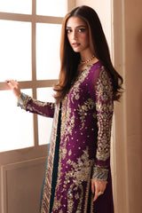3-PC Stitched Embroidered  Luxury Chiffon  DJW6-01 PSOK