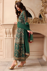 3-PC Stitched Embroidered  Luxury Chiffon  DJW6-07 PSOK