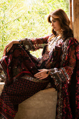 3-PC Unstitched Embroidered Chiffon Collection VSLW6-16 PSOK