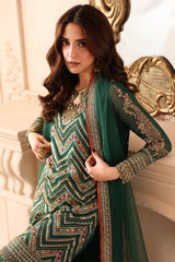 3-PC Stitched Embroidered  Luxury Chiffon  DJW6-07 PSOK