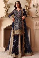 3-PC Stitched Embroidered  Luxury Chiffon  DJW6-02 PSOK