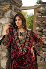 3-PC Unstitched Embroidered Chiffon Collection VSLW6-16 PSOK