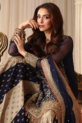 3-PC Stitched Embroidered  Luxury Chiffon  DJW6-02 PSOK