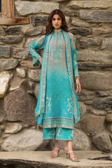 3-PC Unstitched Embroidered Chiffon Collection VSLW6-17 PSOK