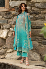 3-PC Unstitched Embroidered Chiffon Collection VSLW6-17 PSOK