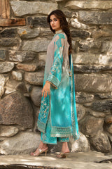 3-PC Unstitched Embroidered Chiffon Collection VSLW6-17 PSOK