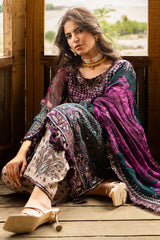 3-PC Unstitched Embroidered Chiffon Collection VSLW6-12 PSOK