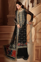 3-PC Stitched Embroidered  Luxury Chiffon  DJW6-04 PSOK