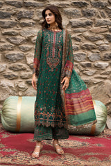 3-PC Unstitched Embroidered Chiffon Collection VSLW6-18 PSOK