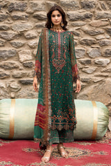 3-PC Unstitched Embroidered Chiffon Collection VSLW6-18 PSOK