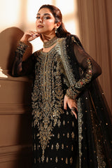 3-PC Stitched Embroidered  Luxury Chiffon  DJW6-04 PSOK