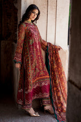 3-PC  Embroidered Chiffon Collection VSLW6-04 PSOK