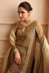3-PC Stitched Embroidered  Luxury Chiffon  DJW6-06 PSOK