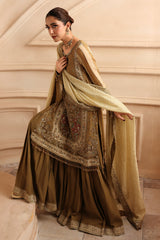 3-PC Stitched Embroidered  Luxury Chiffon  DJW6-06 PSOK