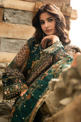 3-PC Unstitched Embroidered Chiffon Collection VSLW6-14 PSOK