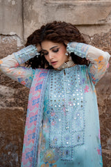 3-PC  Embroidered Chiffon Collection VSLW6-11 PSOK