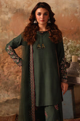 3-PC Embroidered Raw-Silk Suit CMA-5-079